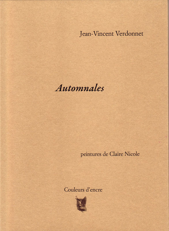 Poésie - Automnales - Editions Couleurs d'encre - Lausanne - Suisse